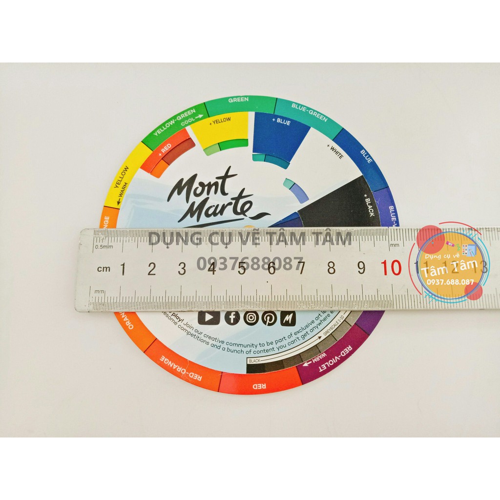 [ TÂM TÂM ]-Vòng hướng dẫn pha màu Mini Mont Marte, Mont Marte Mini Colour Dial-
