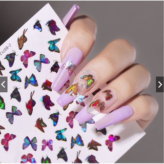 Sticker bướm 3D Sticker trang trí móng