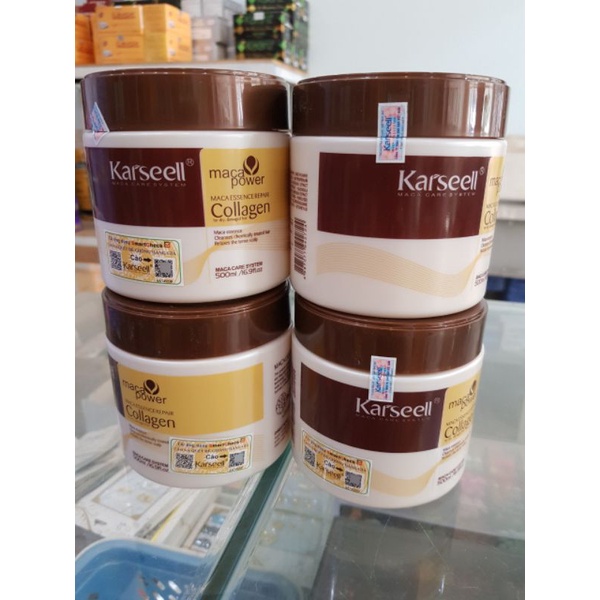 Hấp dầu tóc collagen karseell 500ml (Tặng kèm trùm ủ tóc)