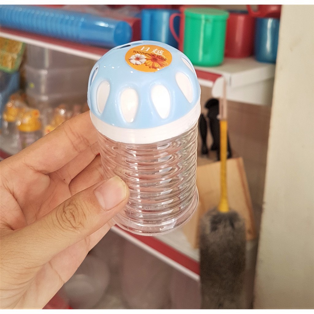 Lọ nhựa đựng tăm, hạt tiêu hình giọt nước