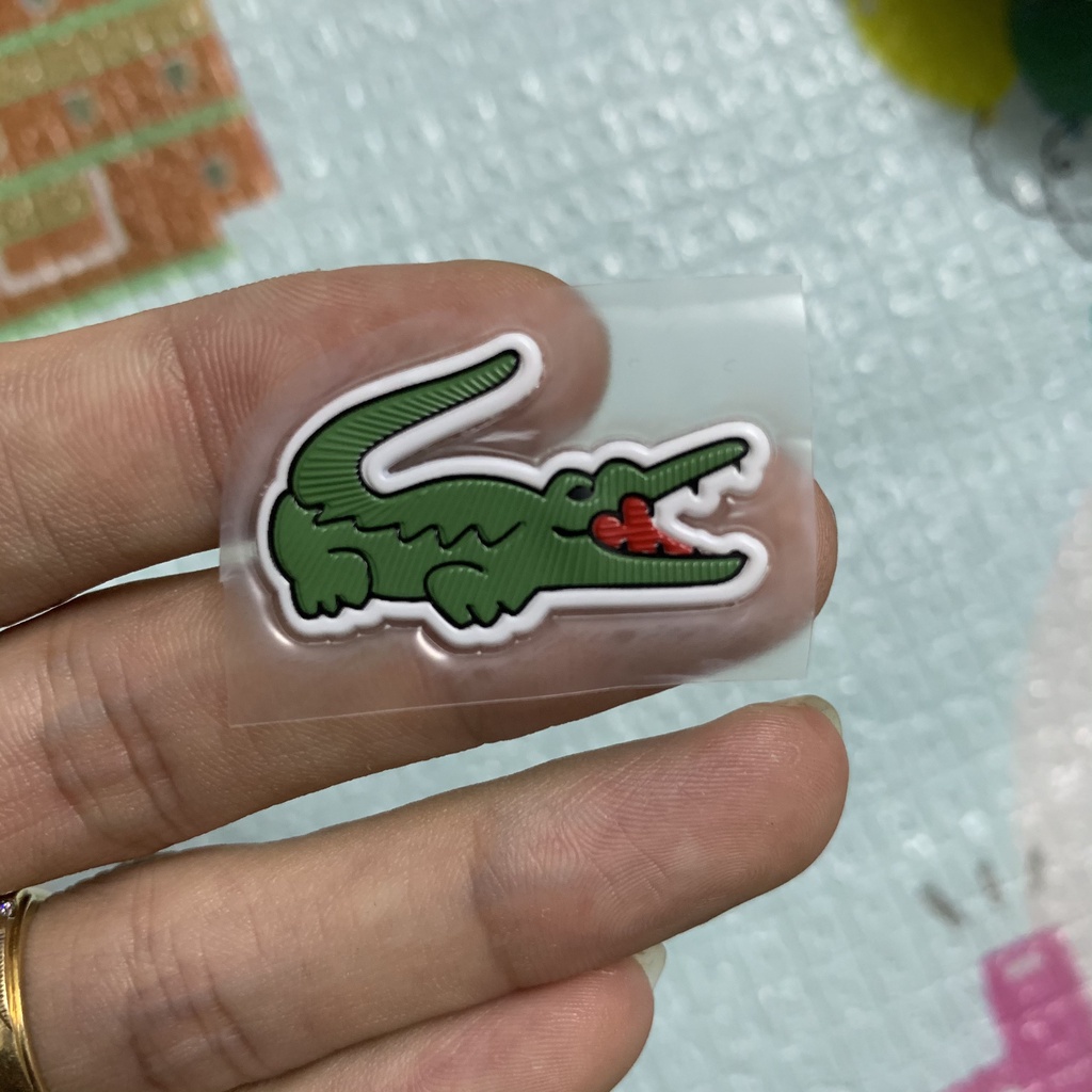 Logo cá sấu, logo lacoste, logo ép nhiệt