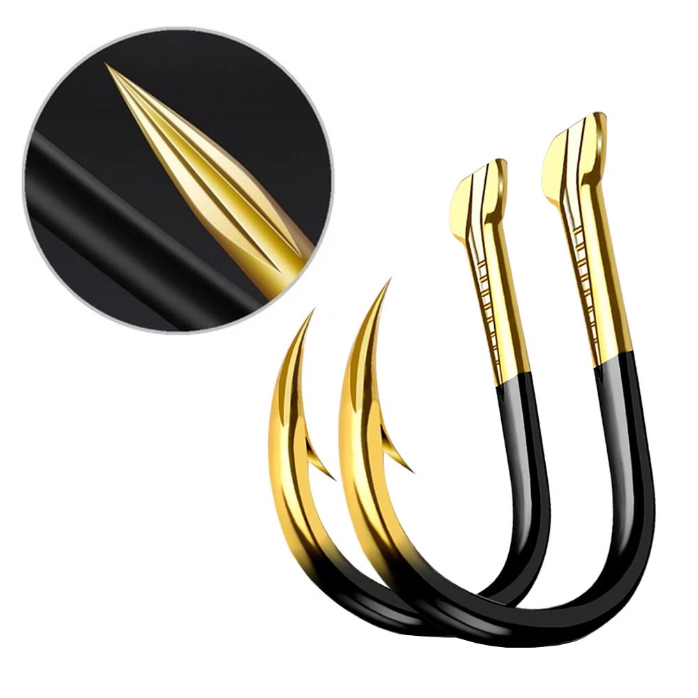 Set 50 lưỡi câu cá bằng thép 1-15#