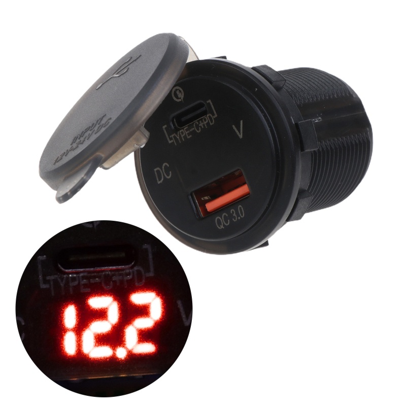 Tẩu Sạc Alli 12v 30W PD Type-C Và 18W QC3 0 Cổng USB Cho Xe Hơi Xe Máy