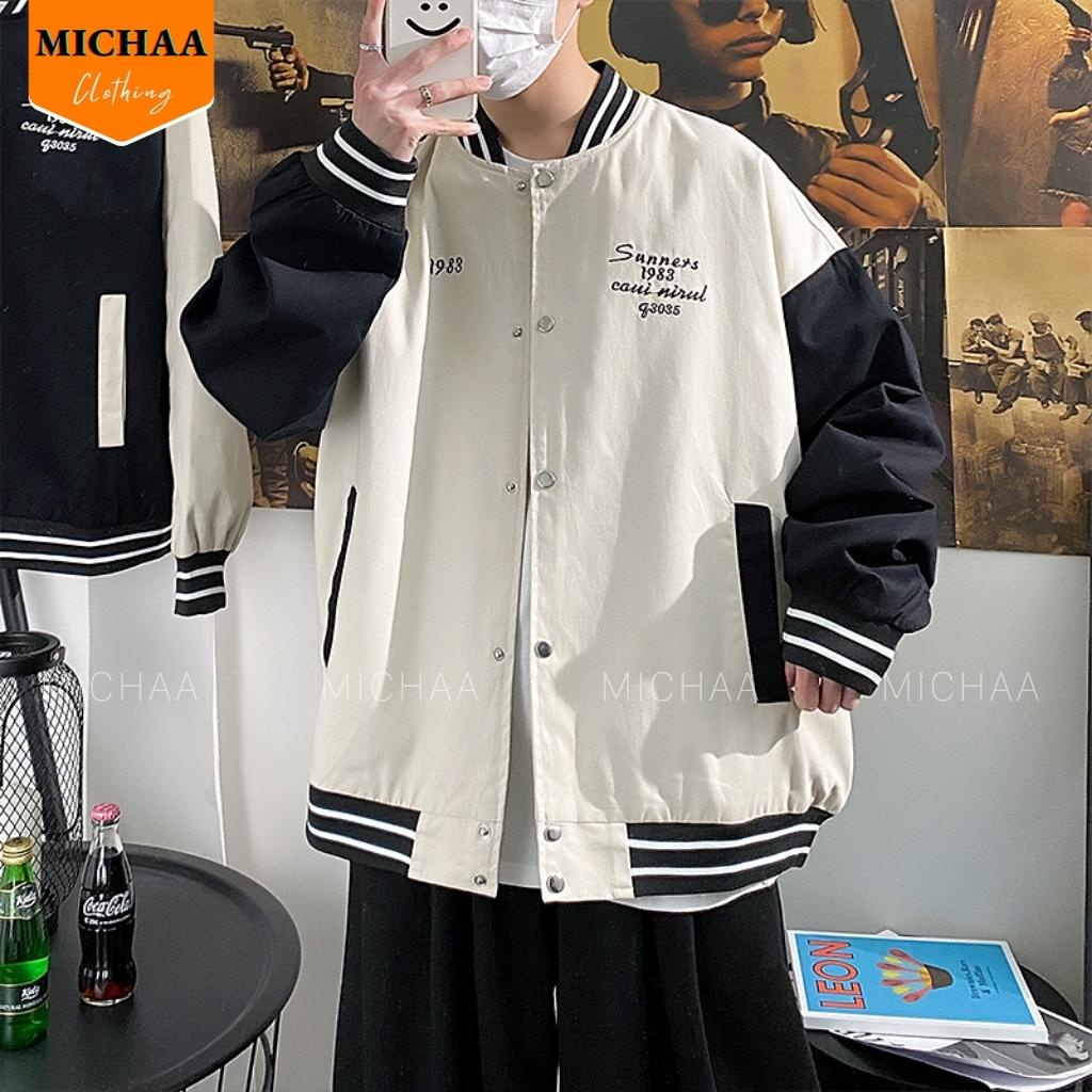 Áo Khoác Bomber Dù 1983 Nam Nữ Ulzzang Unisex Kiểu Form Rộng 2 Lớp Jacket - MICHAA