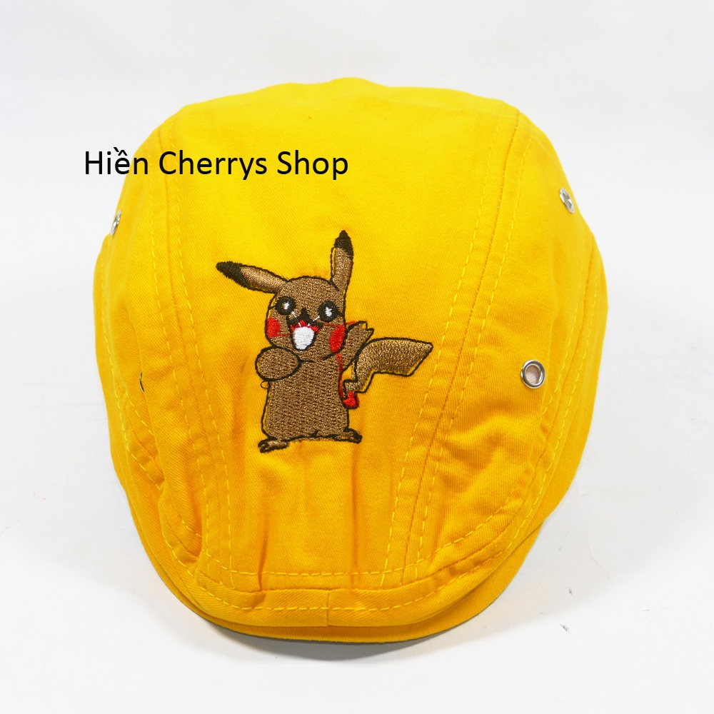 Nón mỏ vịt trẻ em Pokemon &amp; con nhện phong cách năng động cho bé từ1 đến 3 tuổi