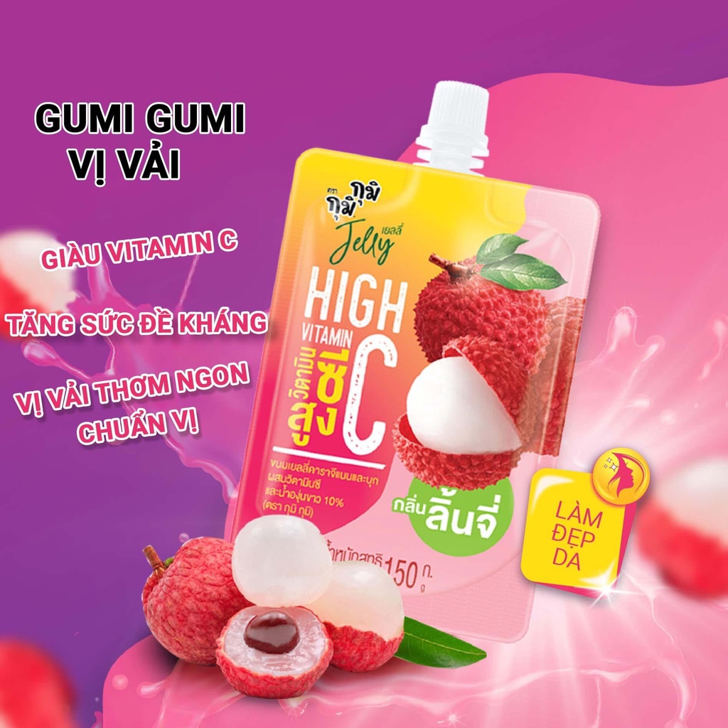 Túi Nước Thạch Vitamin Jelly GUMI GUMI Thái Lan