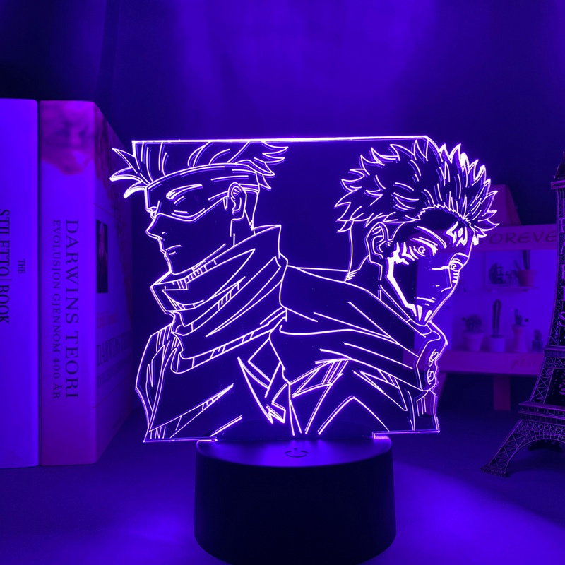 Đèn LED 3D 7 màu hình nhân vật Jujutsu Kaisen