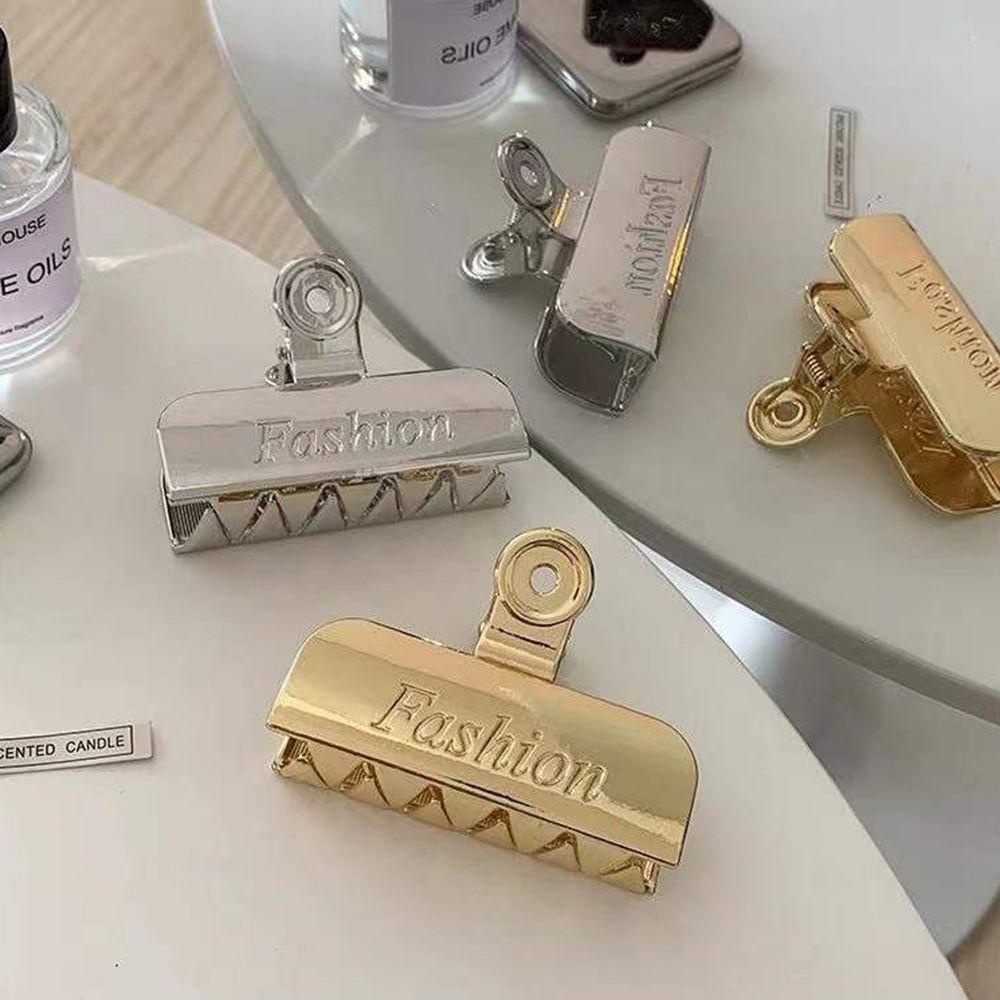 Kẹp Tóc Kim Loại Thiết Kế Đơn Giản Ngọt Ngào Cho Nữ