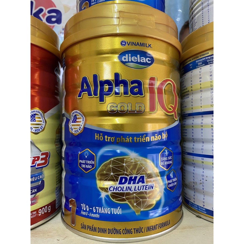 SỮA BỘT DIELAC ALPHA GOLD IQ 1 900G