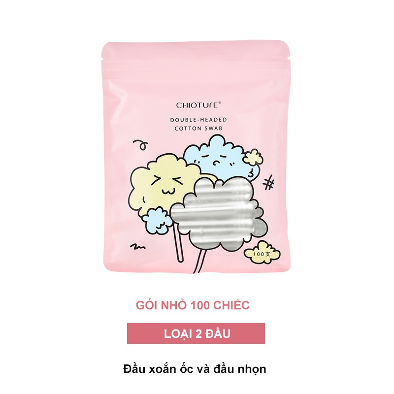 Tăm bông Chioture được làm từ 100% cotton