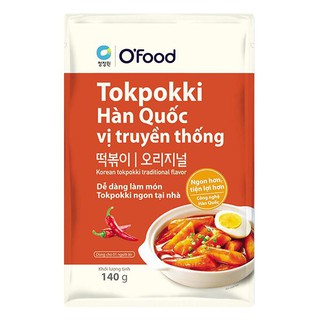 E - Bánh Gạo Tokpokki O'Food Vị Truyền Thống Gói 140G