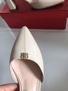 Giày cao gót bít mũi đế độn 5cm