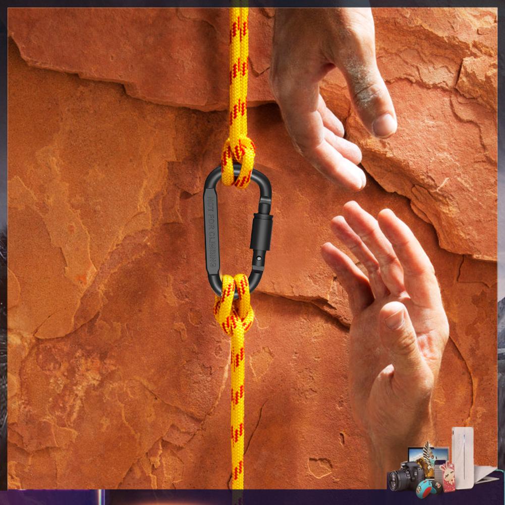 Set 6 Móc Khóa Chữ D Đa Năng Bằng Hợp Kim Nhôm