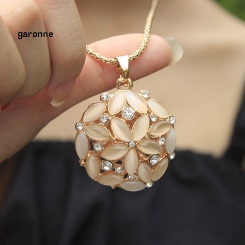 Dây chuyền hình bông hoa đính đá phong cách thanh lịch dành cho nữ