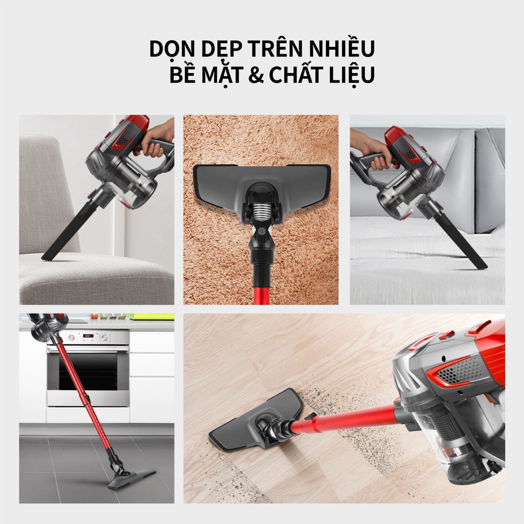 Lõi lọc HEPA 12/ HEPA 13 dành cho máy hút bụi cầm tay không dây gia đình UNIQ Free A7 mini lực hút mạnh sử dụng pin sạc