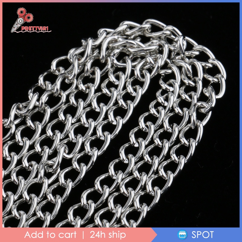 [Prettyia1] Dây Xích Kim Loại Thay Thế Cho Túi Xách Đeo Chéo 120cm