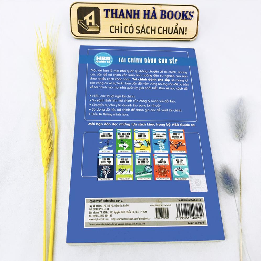 Sách - HBR Guide To - Tài Chính Dành Cho Sếp [AlphaBooks]