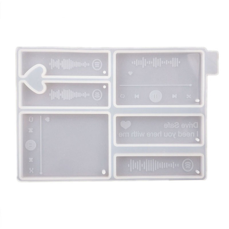 Khuôn Silicone Làm Mặt Dây Chuyền / Móc Khóa Hình Máy Nghe Nhạc Diy