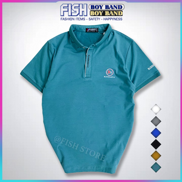 Áo phông nam có cổ trung niên polo cao cấp tay ngắn cotton đẹp FF47B