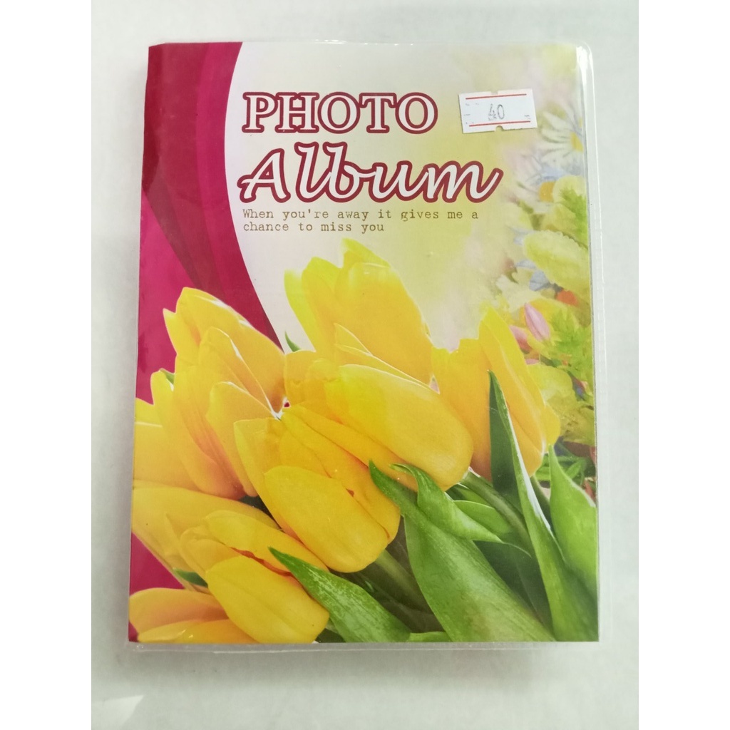 abum ảnh 13x18 để nhiều tấm bìa dẻo loại 2 ngăn (màu ngẫu nhiên)