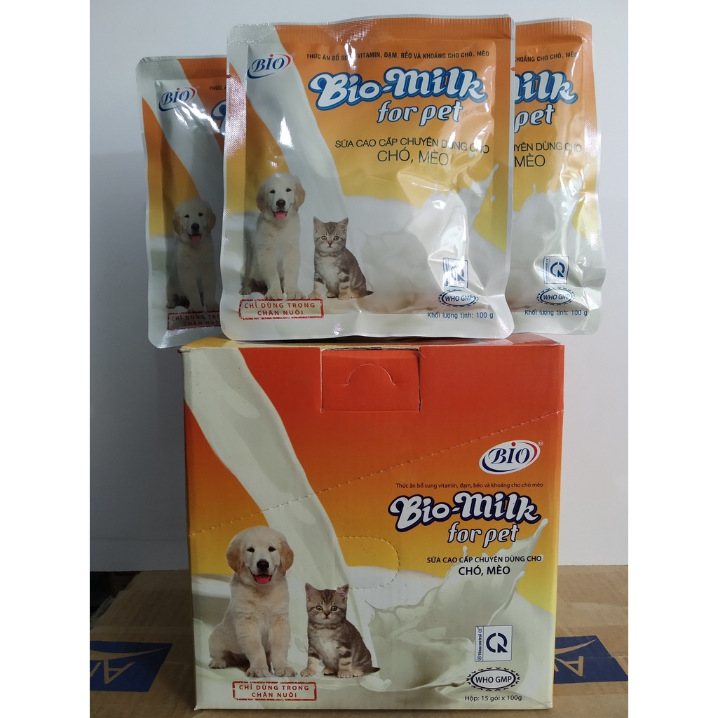 Sữa cao cấp dành cho Chó Mèo Bio Milk 100 gam