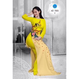 Vải may áo dài con vẹt