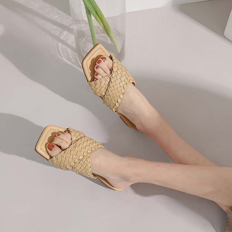 Dép nữ đế bệt quai chéo thời trang đủ màu,đủ size big size 40 41 42 43 44