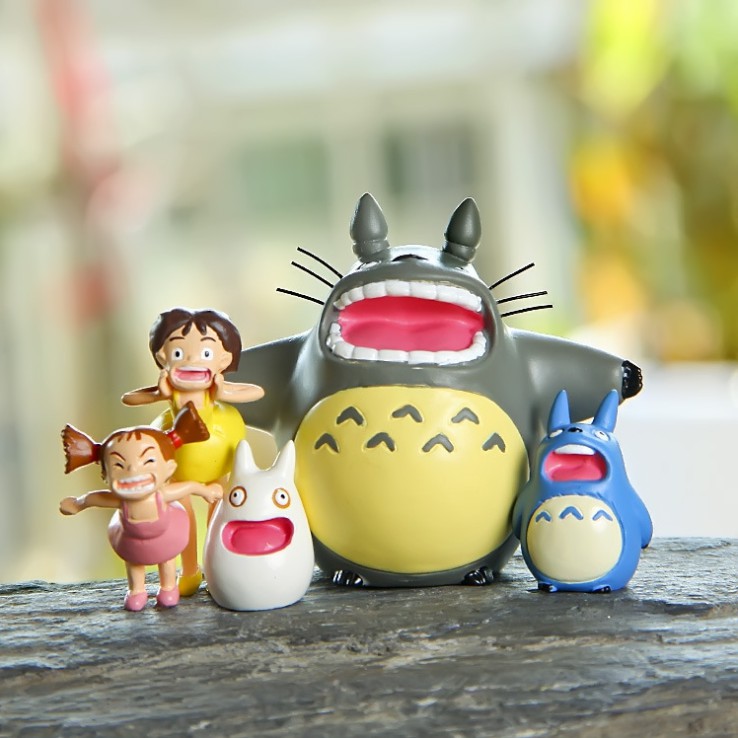 KHO-HN * Mẫu Totoro và các bạn chơi đùa hét vang dùng trang trí tiểu cảnh, terrarium, DIY