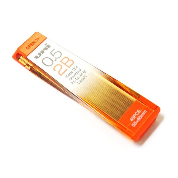 Ngòi Bút Chì Kim UNI Nano Dia Pencil Lead - 0.5mm - Độ đậm 2B