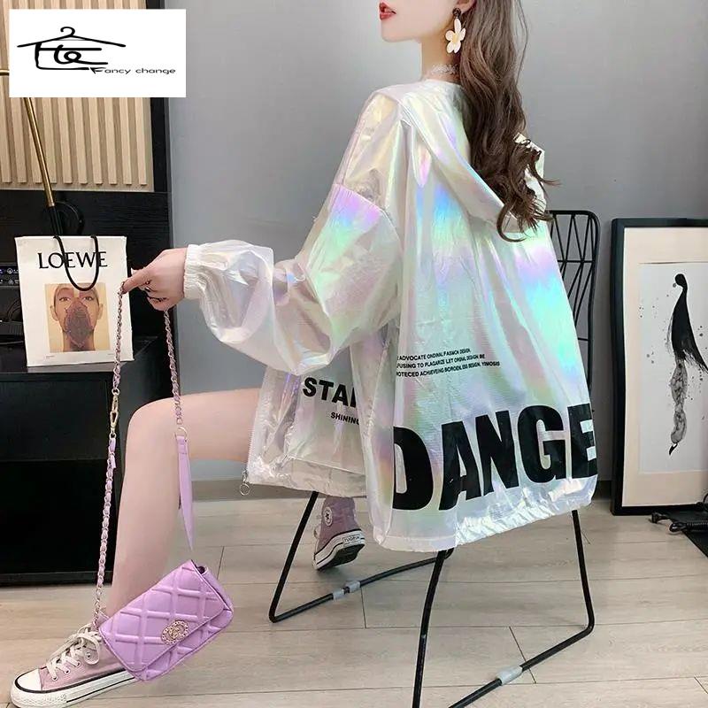 Áo Khoác Chống Nắng Tay Dài Dáng Rộng Thoáng Khí Thời Trang Mùa Hè Hàng Mới Dành Cho Bạn Nữ 2022