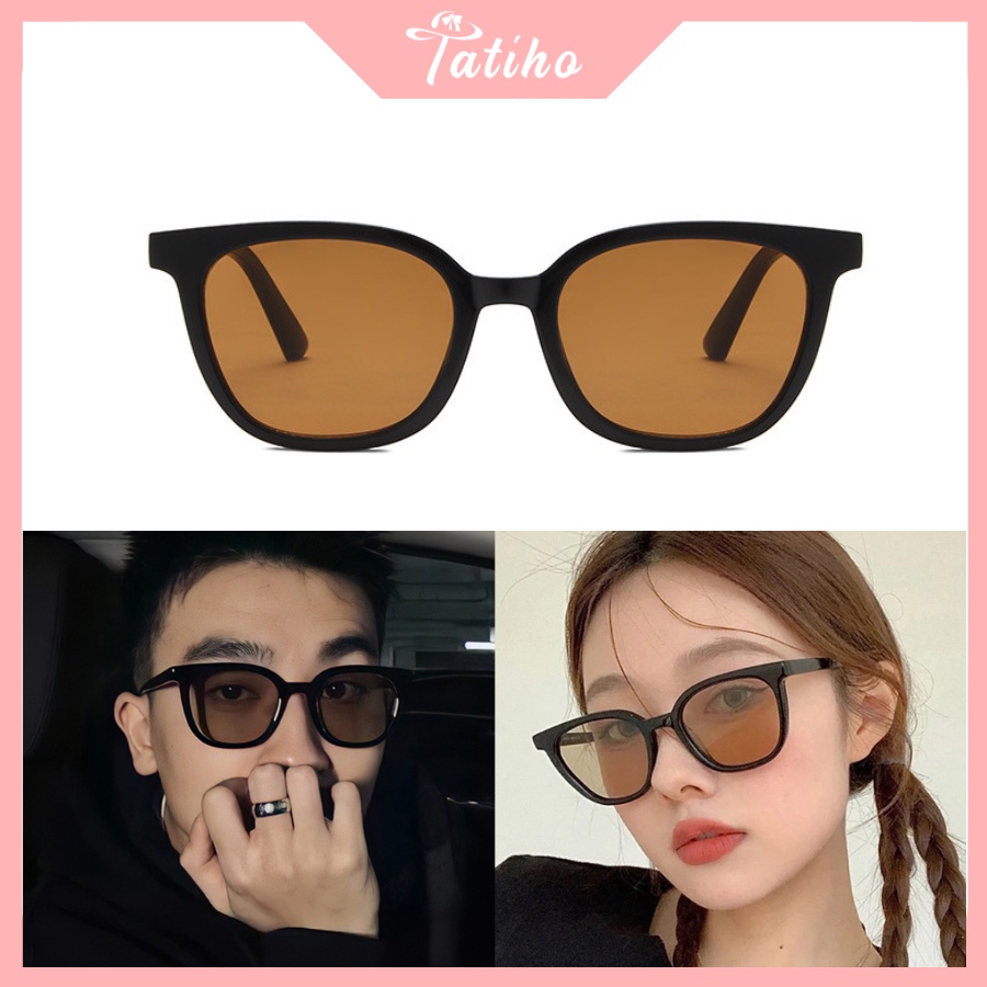 Kính Mát (Kính Râm) Hình Vuông Gọng Nhựa Phong Cách Hàn Quốc - Tatiho - Mã MK036