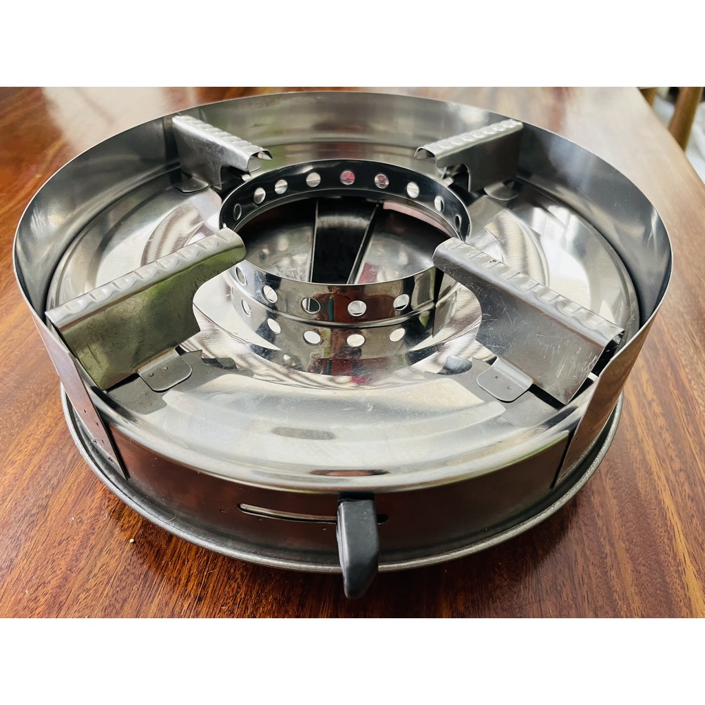 BẾP CỒN INOX CÓ VÒNG CHẮN GIÓ GIÁ RẺ