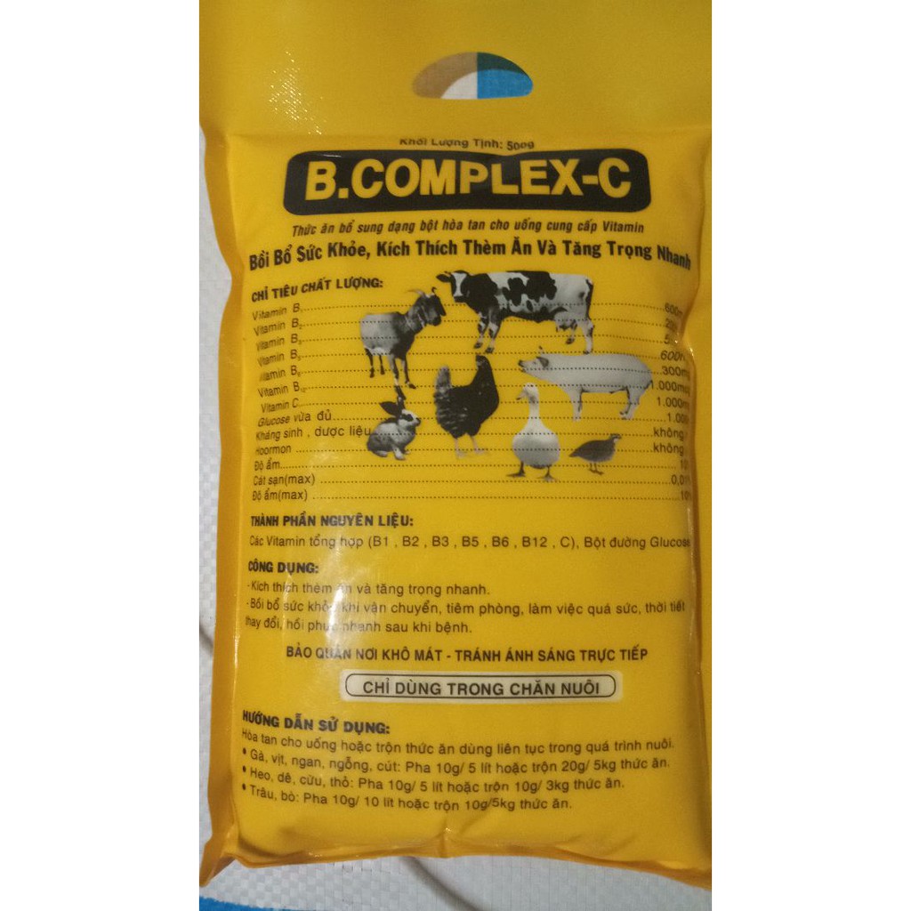 Vitamin cho gia suc gia cam Bcomlex C 500g ADP