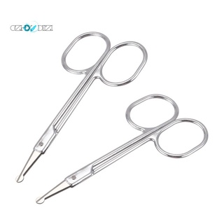 Set 2 kéo tỉa lông mũi đầu tròn