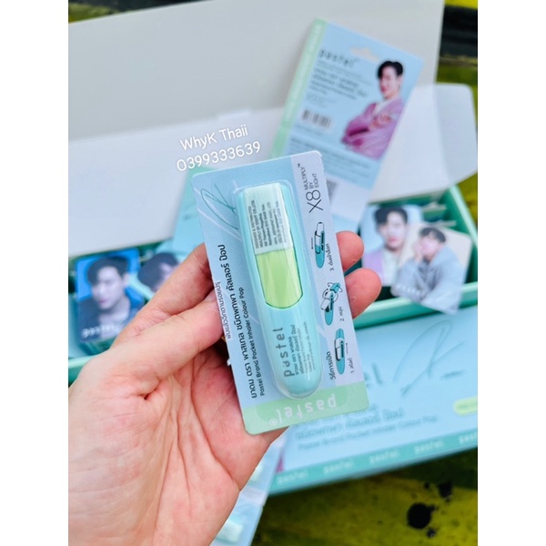 [Tặng Card BamBam] 1 dây 6 ống hít Ống hít mũi BamBam Pastel Inhaler phiên bản giới hạn mùi dầu thảo dược cực thơm