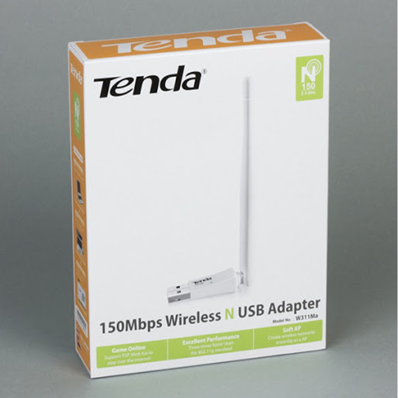 USB thu sóng WIFI siêu nhỏ gọn Tenda 311MI không râu - 311MA có râu Chuẩn N Tốc Độ 150Mbps - Hàng chính hãng