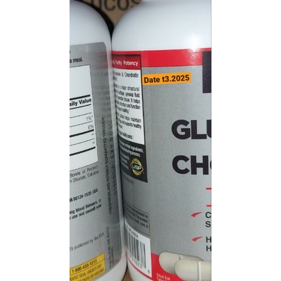 《combo 3 hộp Date 2025》Glucosamine Chondroitin Sulfate Kirkland 220 Viên Mỹ
