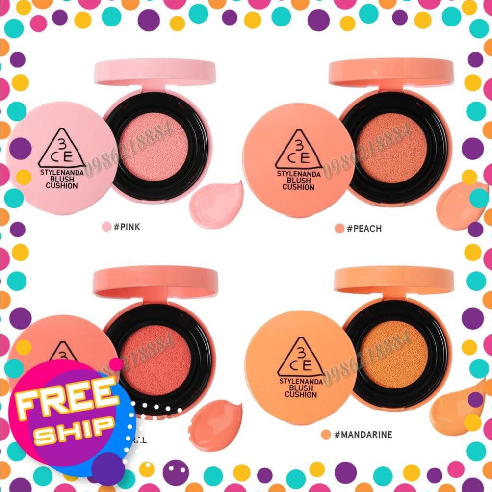 [Freeshipmax] Má hồng nước Cushion 3CE Blush Cushion BC26