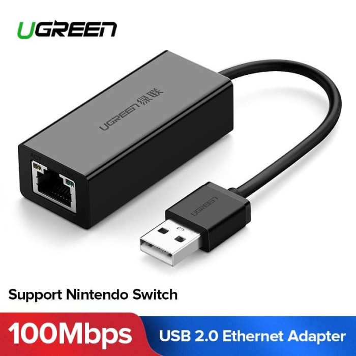 UGREEN Dây Cáp Chuyển Đổi USB 2.0 Sang RJ45 LAN Chuyên Dụng Chất Lượng Cao