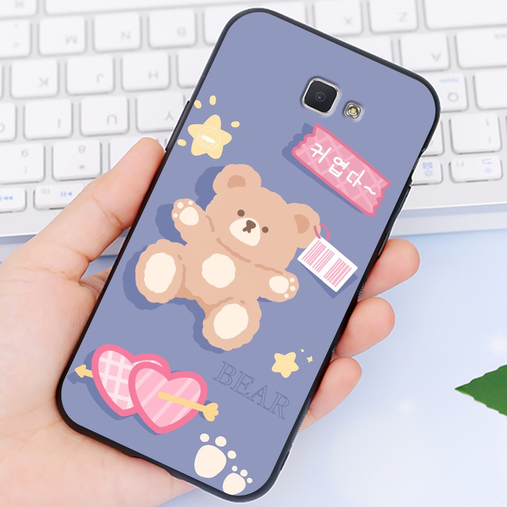 Ốp Samsung 😍 Ốp lưng Samsung J7 Prime J5 Prime J4 Prime Cute Bear nhựa cao cấp viền silicon