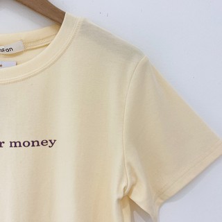ÁO THUN IN CHỮ WORK FOR MONEY SPA2116
