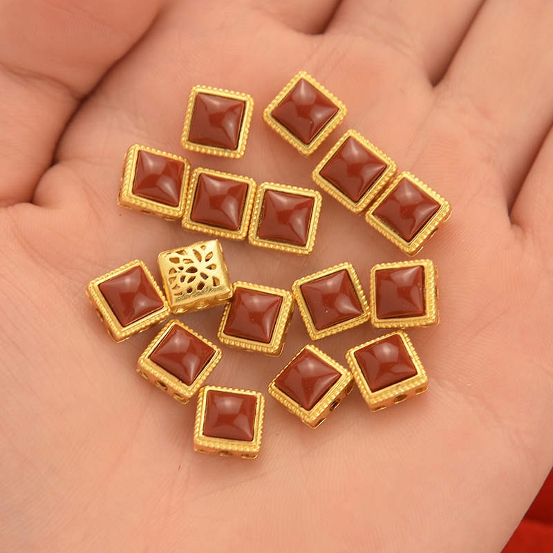 Phụ Kiện Trang Sức Vòng Đeo Tay Bằng Vàng Đỏ Phong Cách Nepal Cổ Điển diy