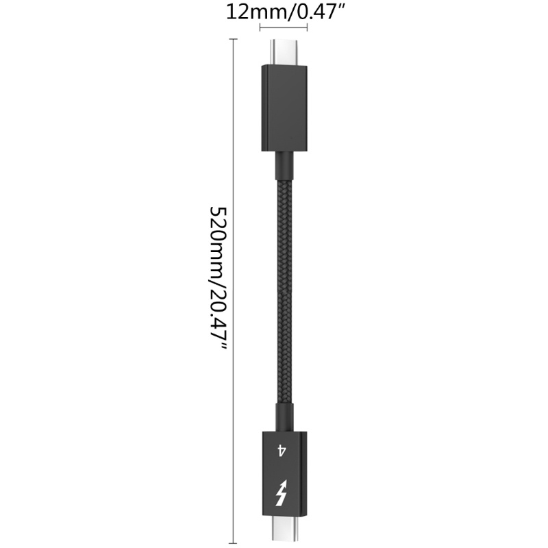 Cáp Sạc Truyền Dữ Liệu USB C 3.1 40Gbps 100W 8K