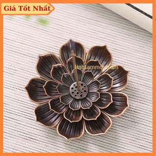 Đế cắm nhang vòng đặt nhang cây hình hoa sen lớn