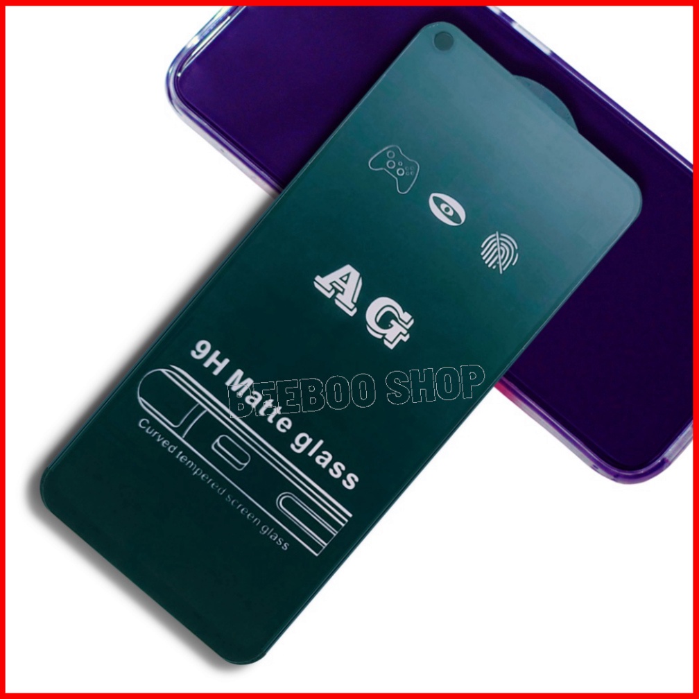 [AG Nhám] Kính Cường Lực Oppo A52/A92/A5/A9/A15/A15S/A16/A16K/A31/A54/A55/A73/F11 - Dán Full màn hình - Chống vân tay