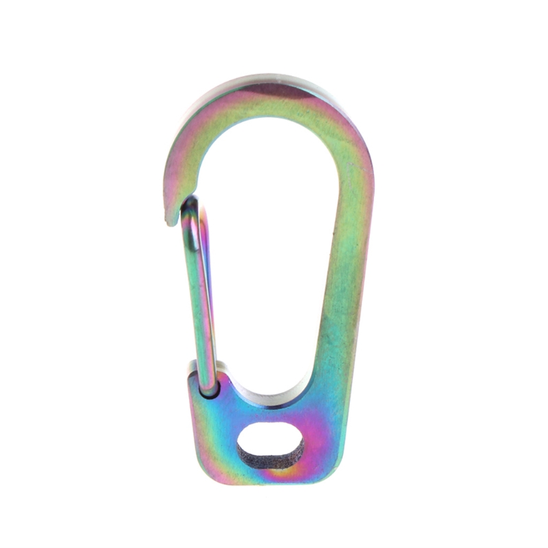 Móc gắn chìa khóa bằng hợp kim titan hình chữ D bề mặt phẳng