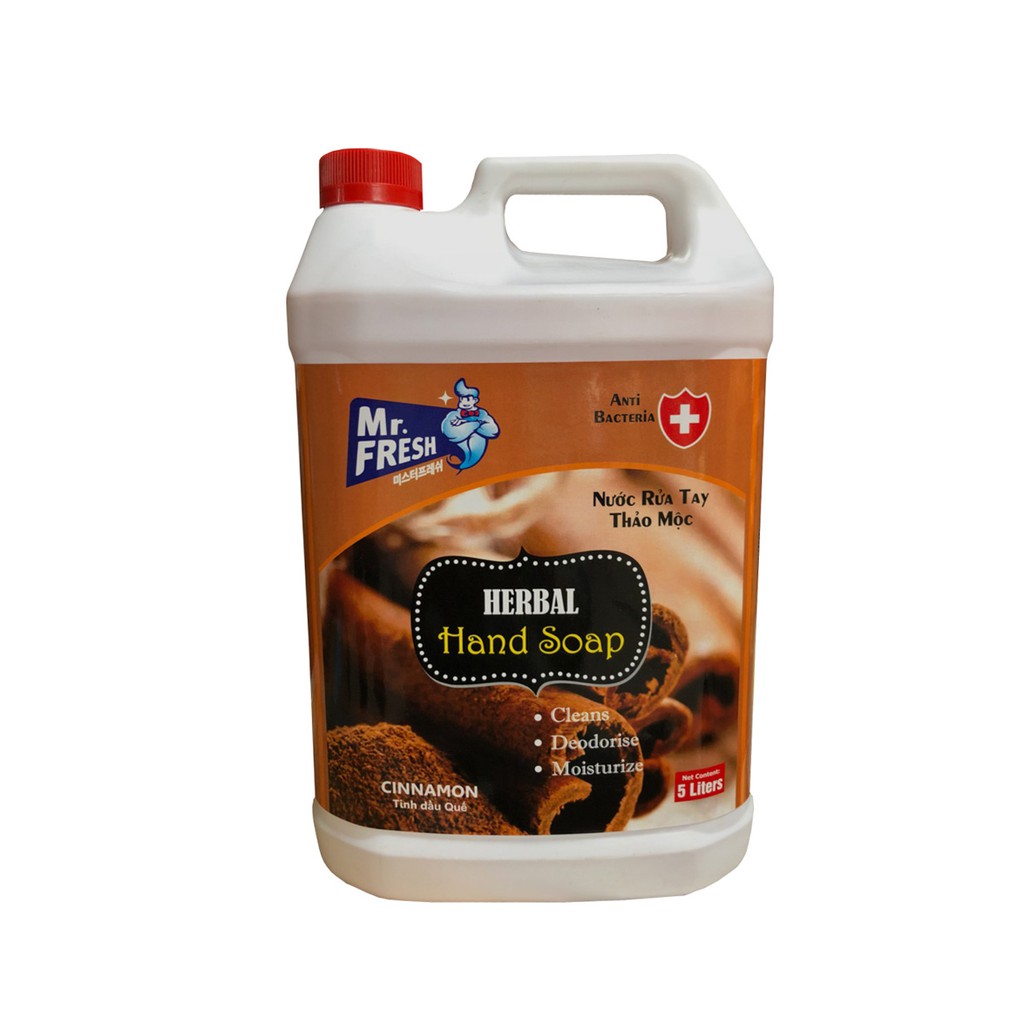 Nước Rửa Tay Premium Hand Soap Mr Fresh 5L Hương Quế