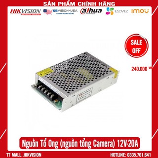 (Siêu Ưu Đãi) Nguồn Tổ Ong (nguồn tổng cho Camera) 12V - 20A bảo hành 6 tháng .