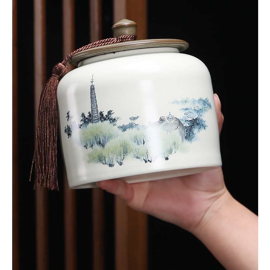 Hũ trà Tịnh Bảo Tháp