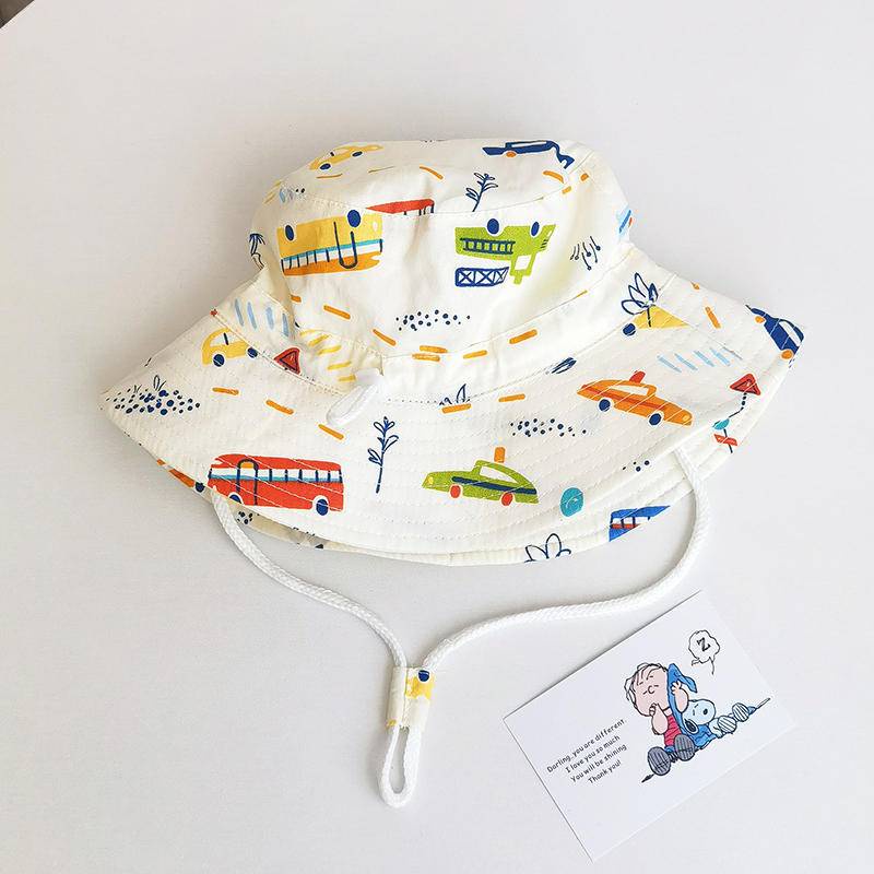 Nón Tai Bèo Vải Cotton Mỏng Thời Trang Đi Biển Cho Bé